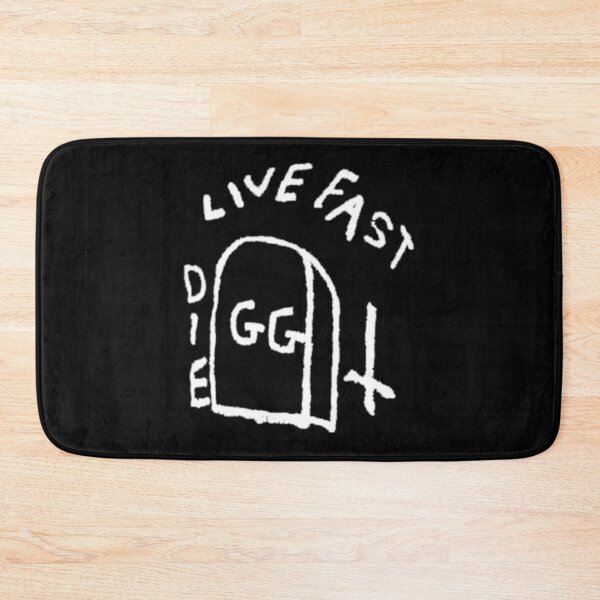 Item preview, Gg Allin Live Fast Die Tattoo White designed and sold by mileslivin.