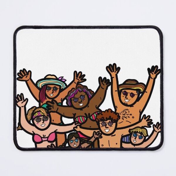 Item preview, Group of diversity multi-ethnic people on beach summer vacation designed and sold by Nalidsa Sukprasert.