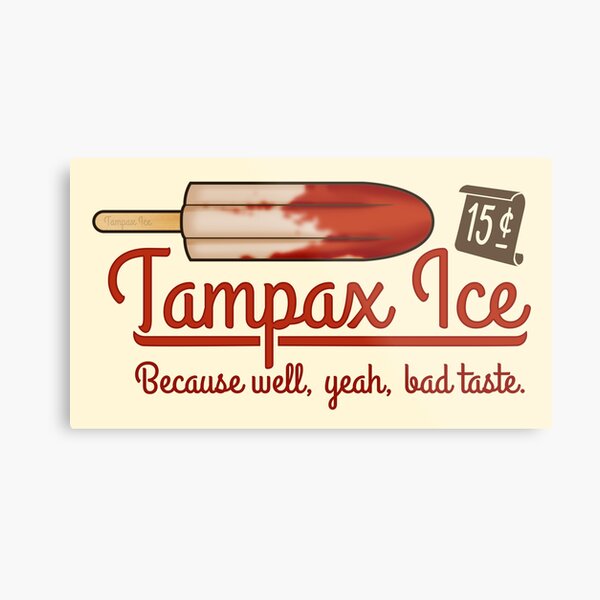 Tampax Ice Metal Print