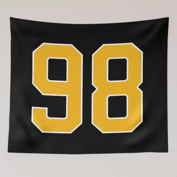 Item preview, Yellow Number 98 lucky sports jersey ninety eight designed and sold by HeavyStyle.