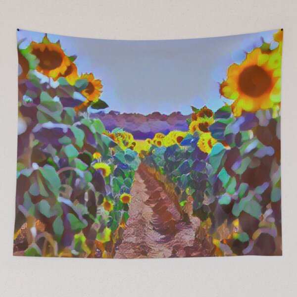 Item preview, Sunflower patch with dirt row puzzle designed and sold by MerWishes.