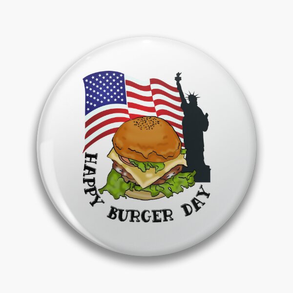 Item preview, Happy burger day designed and sold by Lolly's Lane Shoppe.
