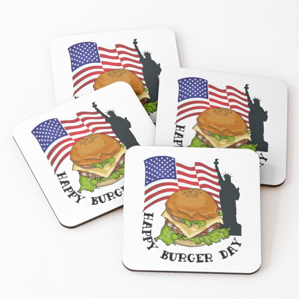 Item preview, Happy burger day designed and sold by Lolly's Lane Shoppe.