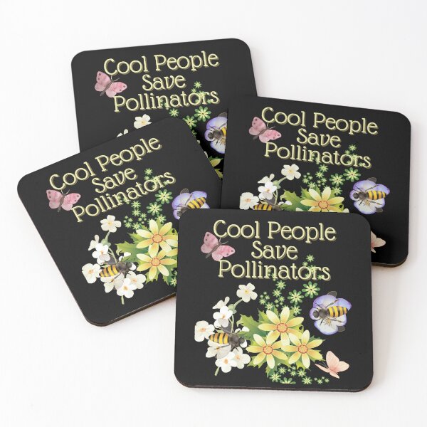 Item preview, Cool People Save Pollinators Cute Colorful Design designed and sold by EarthArtDesigns.