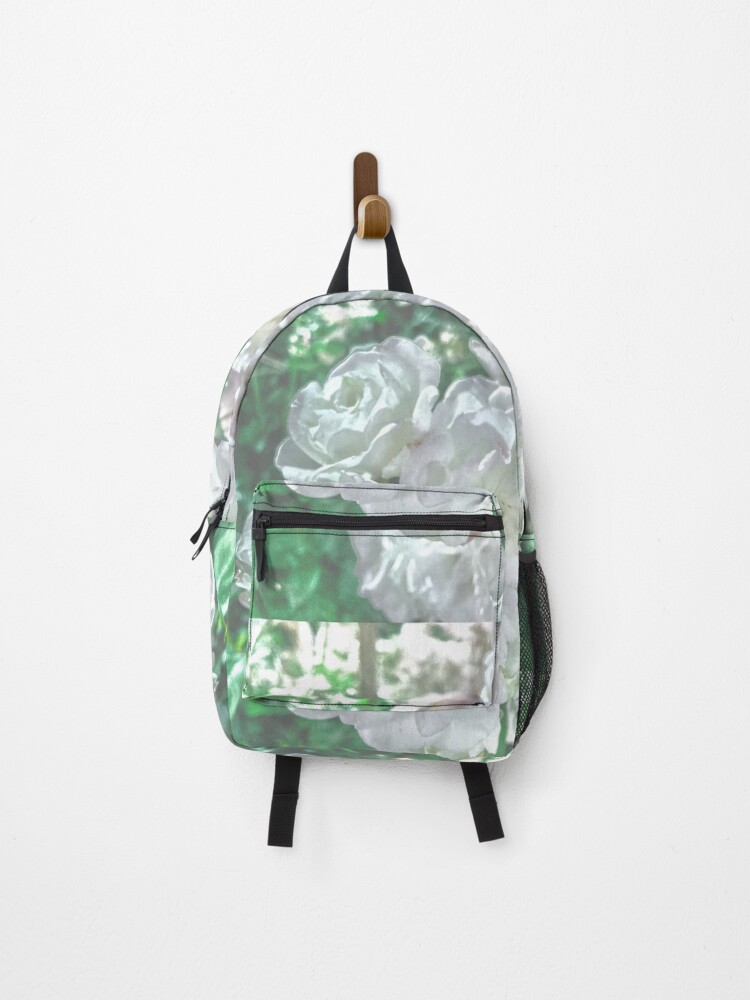 Thumbnail 1 of 3, Backpack, White Roses designed and sold by TmartUS.