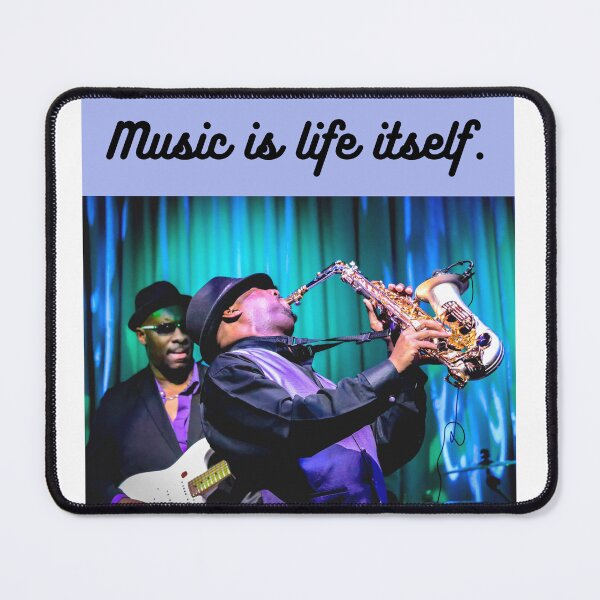 Item preview, music is liffe itself jazz band designed and sold by LGMmugsdesign.