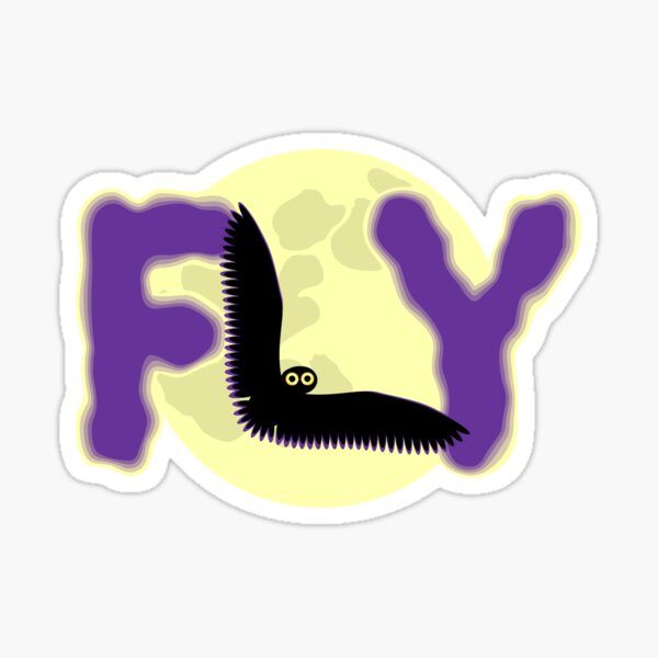 the-words-fly-the-letter-l-in-the-form-of-a-flying-owl-sticker