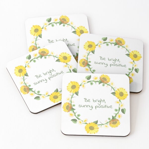 Item preview, Summer wreath with sunflowers and daisies with the phrase designed and sold by Dynamisa.
