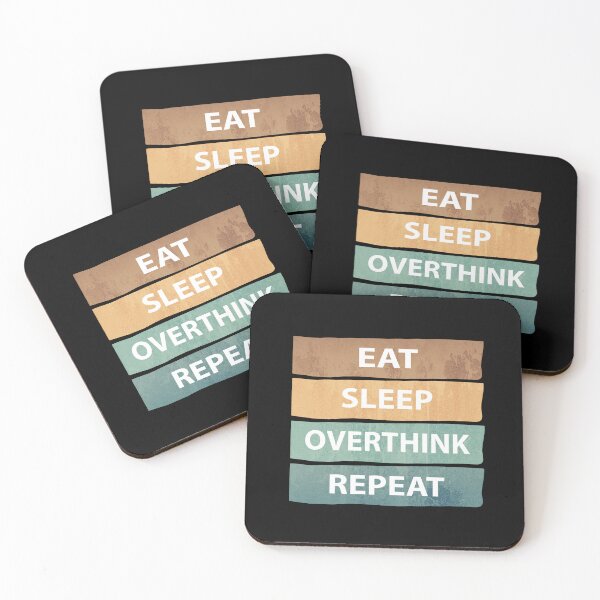 Item preview, Eat Sleep Overthink Repeat - Eat Don't Sleep overthink Repeat designed and sold by MOONINSPIRATION.
