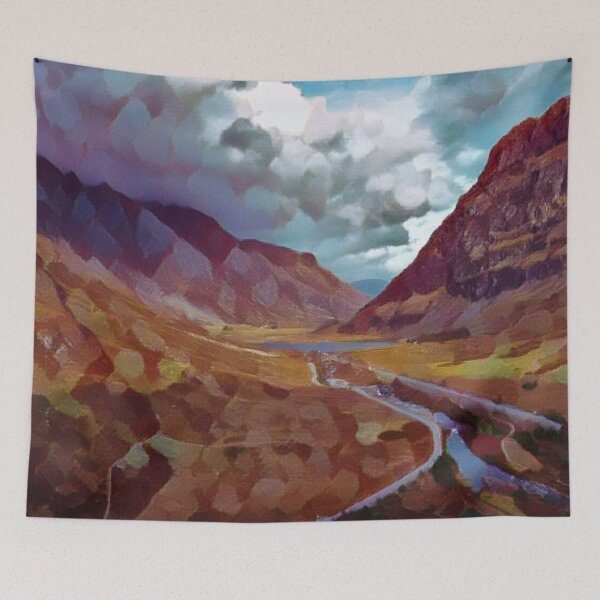 Item preview, Winding road through mountains puzzle designed and sold by MerWishes.