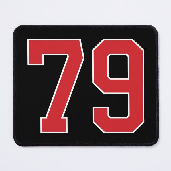 Item preview, Sports Number 79, red black color lucky sport seventy nine designed and sold by ArtIsParty.