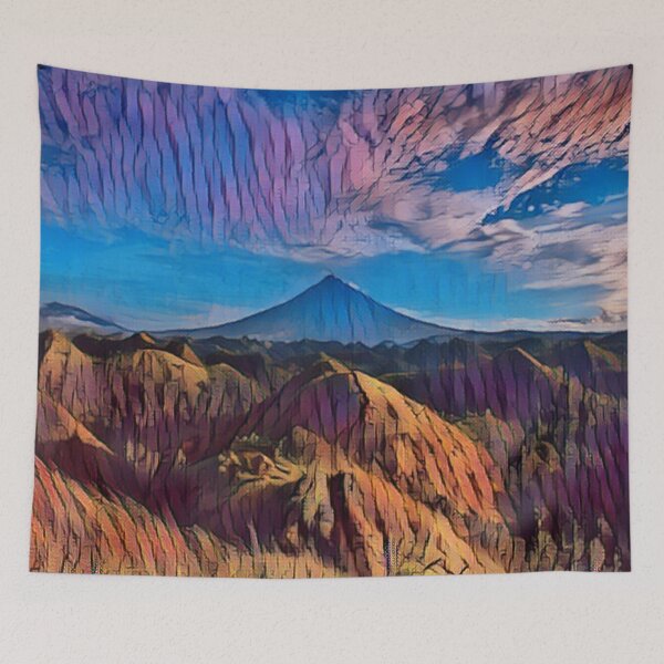 Item preview, Mountain view with paint effects. designed and sold by MerWishes.
