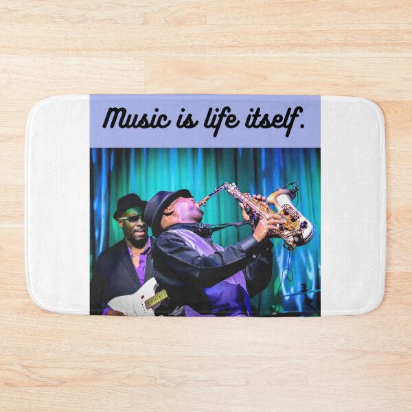 Item preview, music is liffe itself jazz band designed and sold by LGMmugsdesign.