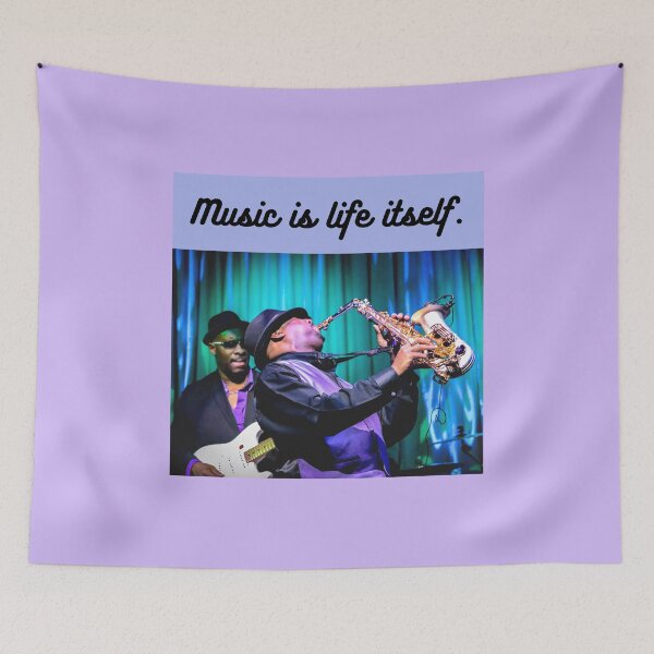 Item preview, music is liffe itself jazz band designed and sold by LGMmugsdesign.