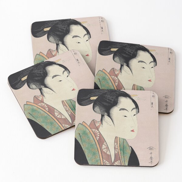 Item preview, Famous Japanese Art : Yogoto ni au Koi by Utamaro Kitagawa (1753-1806) designed and sold by NellyShaul.