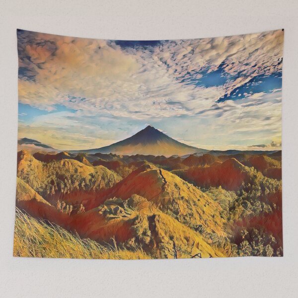 Item preview, Mountain view with paint effects. designed and sold by MerWishes.