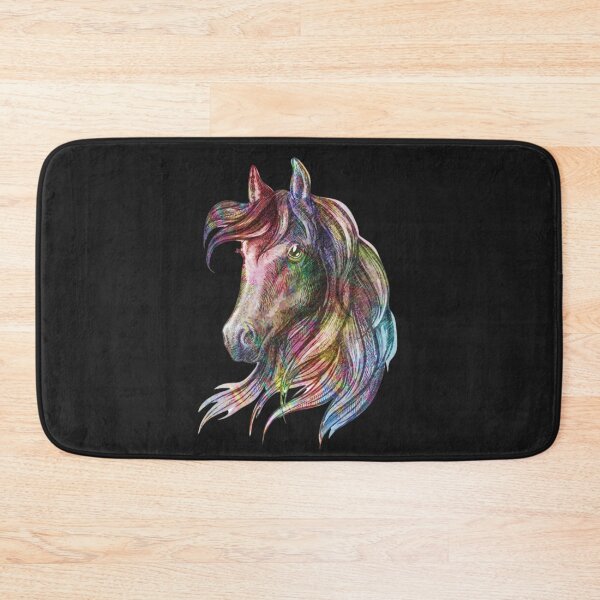 Item preview, Colorful Watercolor Horse Head designed and sold by HappyLifeCreate.