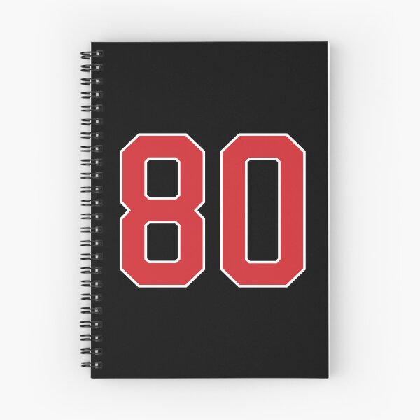 Item preview, Sports Number 80, red black color lucky sport eighty designed and sold by ArtIsParty.