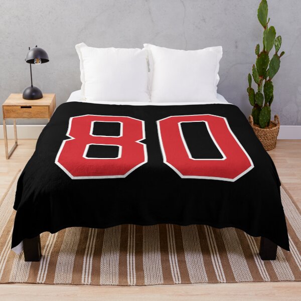 Item preview, Sports Number 80, red black color lucky sport eighty designed and sold by ArtIsParty.