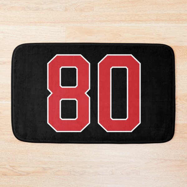 Item preview, Sports Number 80, red black color lucky sport eighty designed and sold by ArtIsParty.