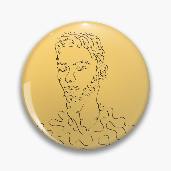 Item preview, A man with a curvy line - line art designed and sold by knappidesign.
