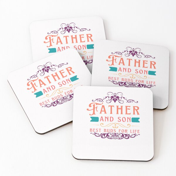 Item preview, Father And Son Best Buds For Life - fathers day quotes | fathers day 2022 designed and sold by Rainbow Designs.