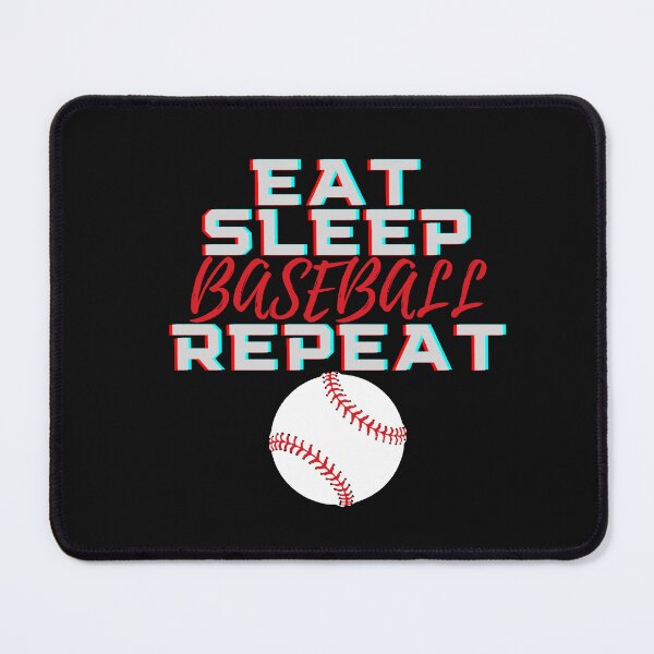 Item preview, Eat Sleep Baseball Repeat designed and sold by MrTsTshirts.