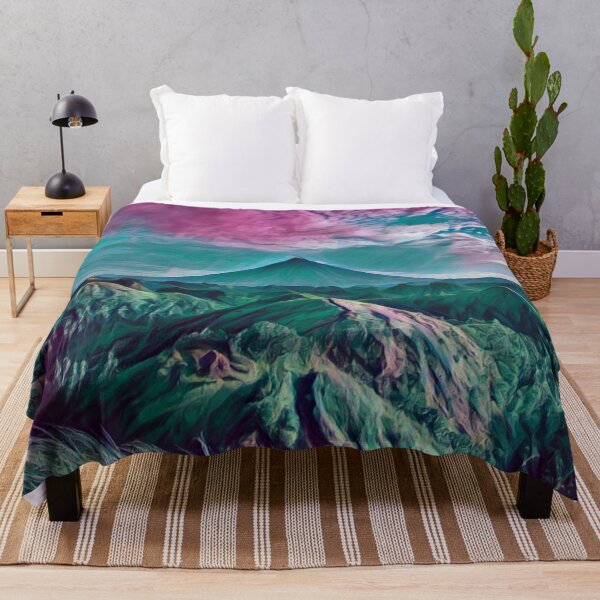 Item preview, Mountain view with paint effects. designed and sold by MerWishes.