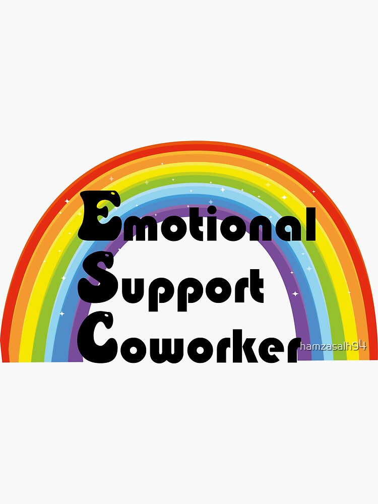 Emotional Support Coworker - Coworker Gift | Poster