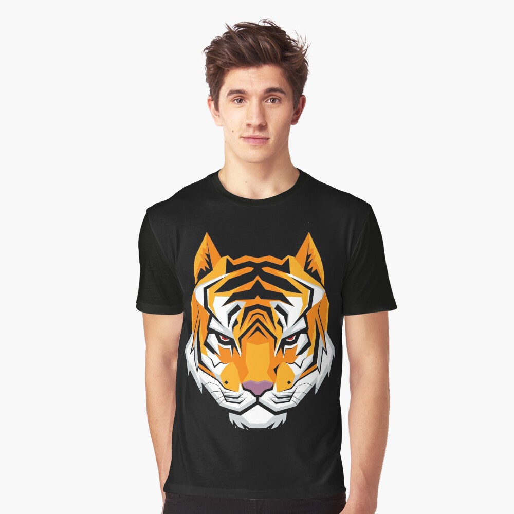 Beige Tiger Head T-Shirt - Tiger T-Shirt Essential T-Shirt for Sale by  BigWildKiwi