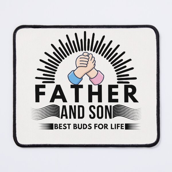 Item preview, Father And Son Best Buds For Life - fathers day quotes | fathers day 2022 designed and sold by Rainbow Designs.