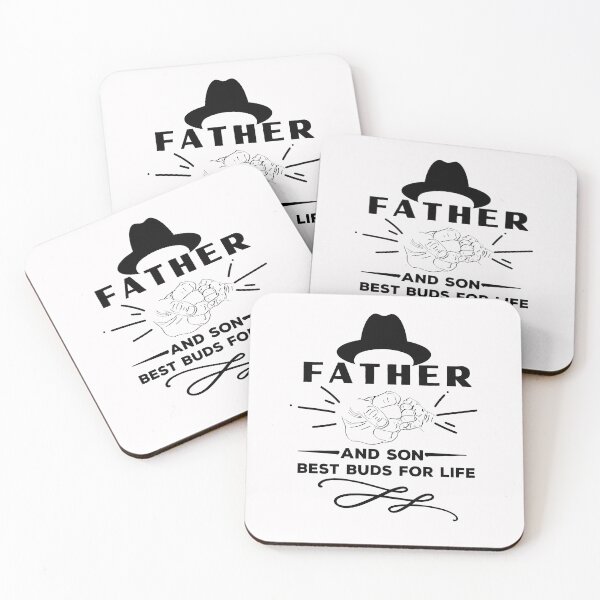 Item preview, Father And Son Best Buds For Life - fathers day quotes | fathers day 2022 designed and sold by Rainbow Designs.