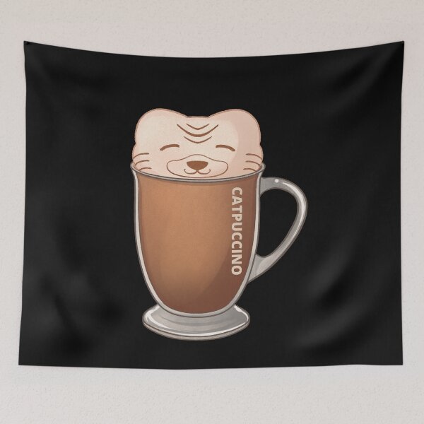 Item preview, Catpuccino for a purrfect morning designed and sold by Sam Artist.