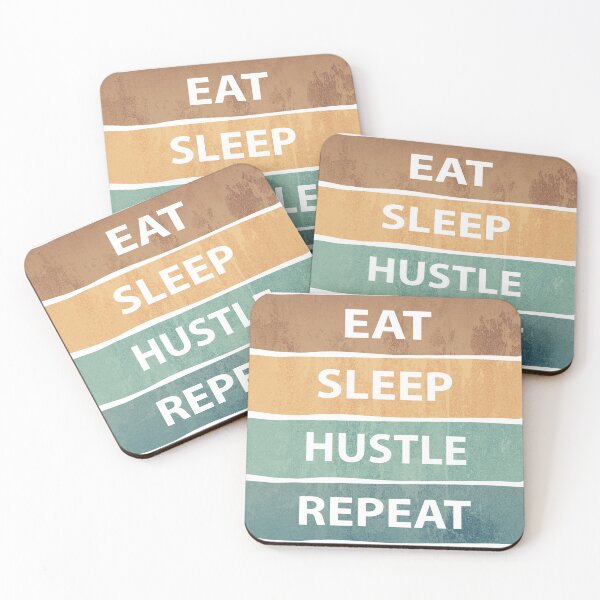 Item preview, Eat Sleep Hustle Repeat - Eat Don't Sleep overthink Hustle Repeat designed and sold by MOONINSPIRATION.