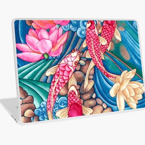 Koi Pond Laptop Skin