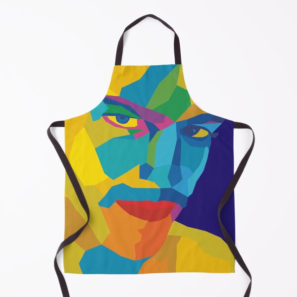 Item preview, Man with a stinging gaze - colourful pop art designed and sold by knappidesign.