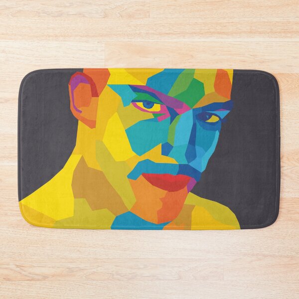 Item preview, Man with a stinging gaze - colourful pop art designed and sold by knappidesign.