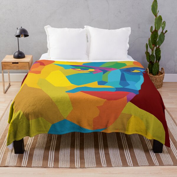 Item preview, Man with a stinging gaze - colourful pop art designed and sold by knappidesign.