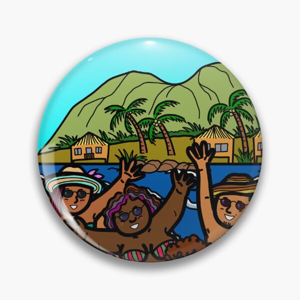 Item preview, Group of diversity people on tropical beach island summer vacation designed and sold by Nalidsa Sukprasert.