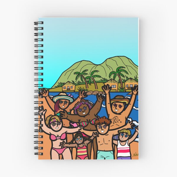 Item preview, Group of diversity people on tropical beach island summer vacation designed and sold by Nalidsa Sukprasert.