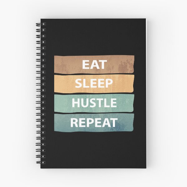 Item preview, Eat Sleep Hustle Repeat - Eat Don't Sleep overthink Hustle Repeat designed and sold by MOONINSPIRATION.