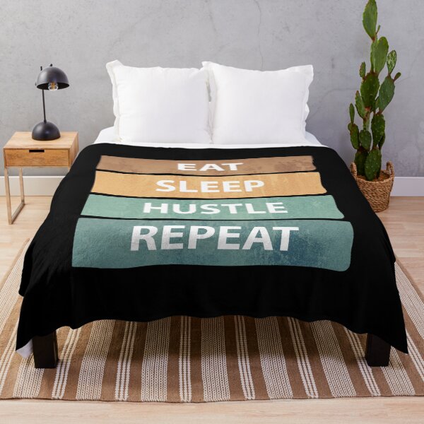 Item preview, Eat Sleep Hustle Repeat - Eat Don't Sleep overthink Hustle Repeat designed and sold by MOONINSPIRATION.