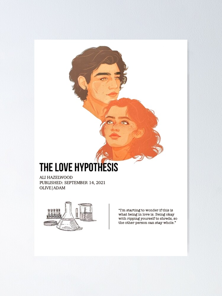 The Love Hypothesis Modern Design Poster for Sale by BeachHouseArt