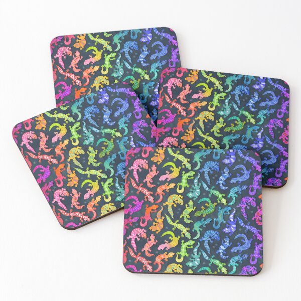 Item preview, Bright rainbow geckos designed and sold by adenaJ.