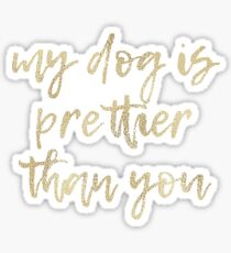 Prettier gold Sticker
