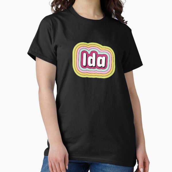 Vista previa del artículo con la obra «Ida name - fun candy color stripes design», diseñado y vendido por NameTheory.