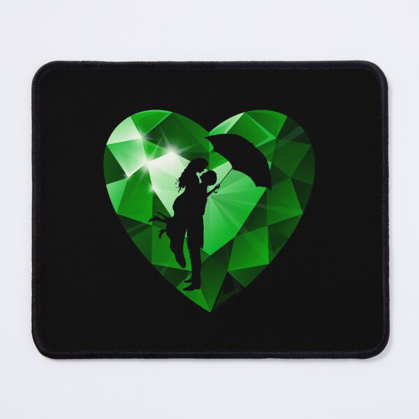 Item preview, A Priceless Love (Emerald Green on Black) designed and sold by PawsitiveMum.
