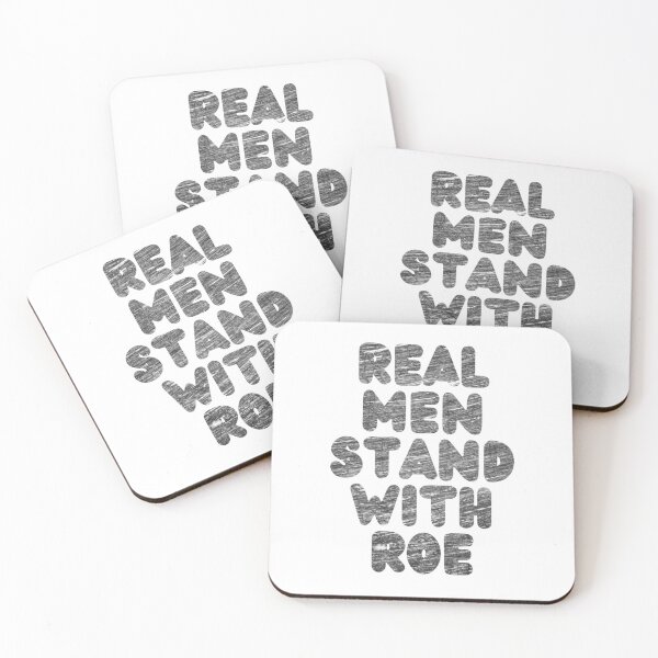 Item preview, Real men stand with roe brushed metal designed and sold by Zevy-Darling.