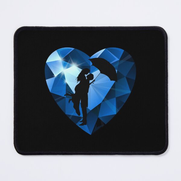 Item preview, A Priceless Love (Sapphire Blue on Black) designed and sold by PawsitiveMum.
