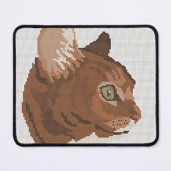 Item preview, Pixel art portrait of an Abyssinian cat designed and sold by ReflectedCrafts.